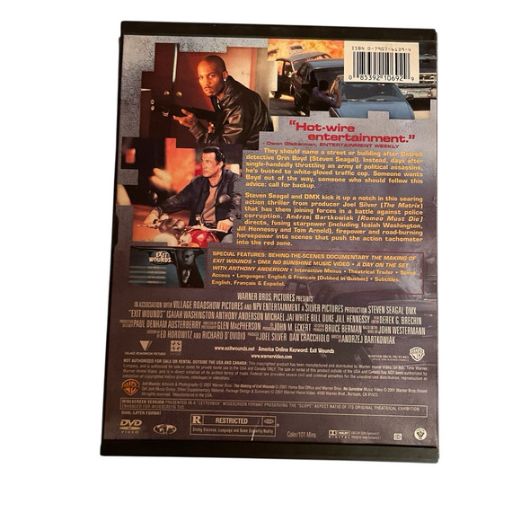 Steven Seagal DVD Lot - Action Dbl Feature,Under Siege 2,ExitWounds ,Glimmer Man - Picture 11 of 15